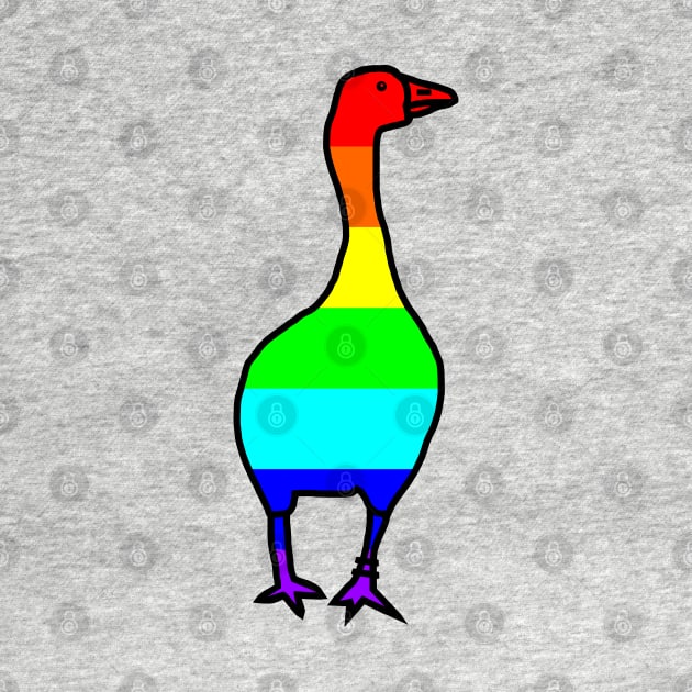 Rainbow Goose by ellenhenryart